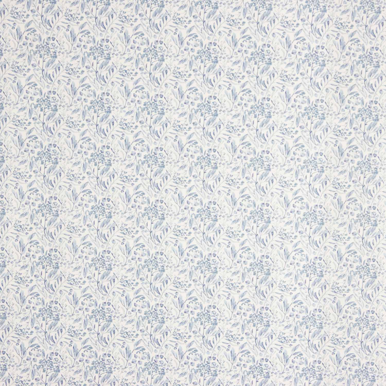 Floral Blue Garden Cotton Poplin - Ribes y Casals