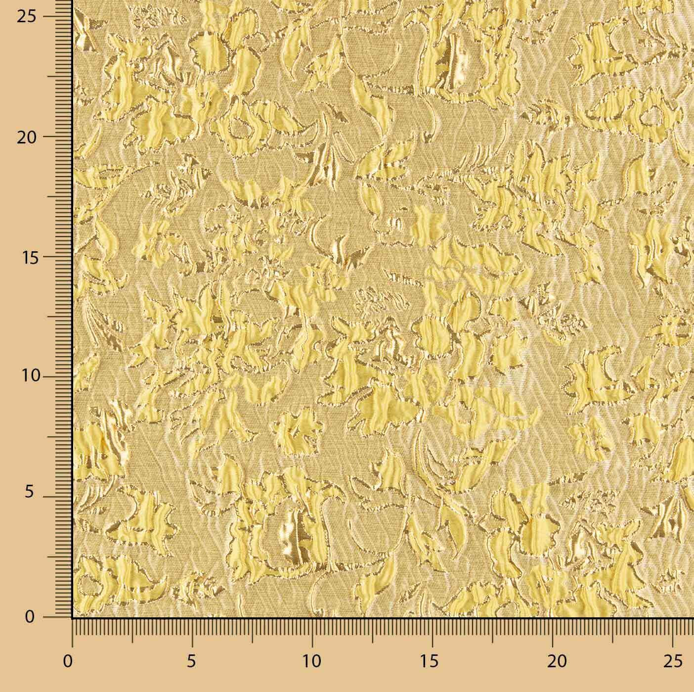 Abstract Yellow and Gold Brocade - Ribes y Casals