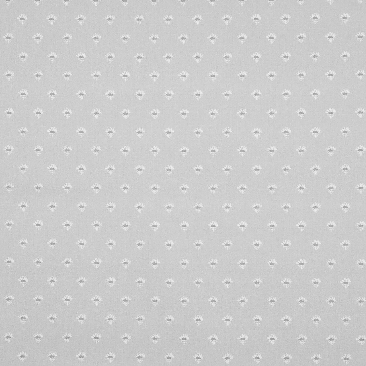 Grey broccoli printed percale - Ribes y Casals