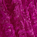 Magenta Pink Lace with Mini Sequins - Ribes y Casals