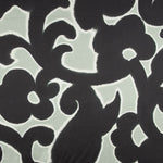 Green and Black Night Garden Viscose Satin - Ribes y Casals