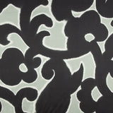 Green and Black Night Garden Viscose Satin - Ribes y Casals