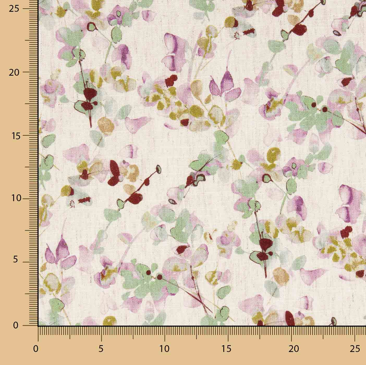 Viscose and Linen Artistic Floral Print - Ribes y Casals