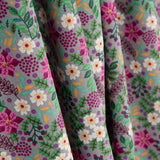 Grey Wild Garden Cotton Poplin - Ribes y Casals