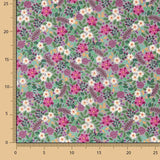 Grey Wild Garden Cotton Poplin - Ribes y Casals