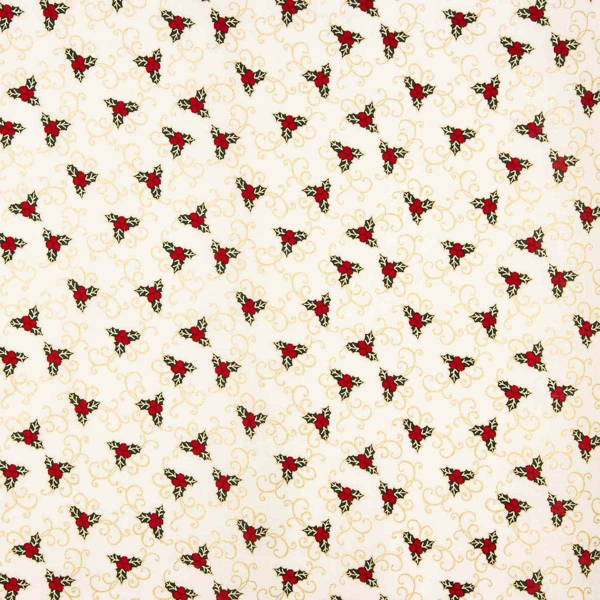 Christmas Poplin Ecru Bouquet - Ribes y Casals