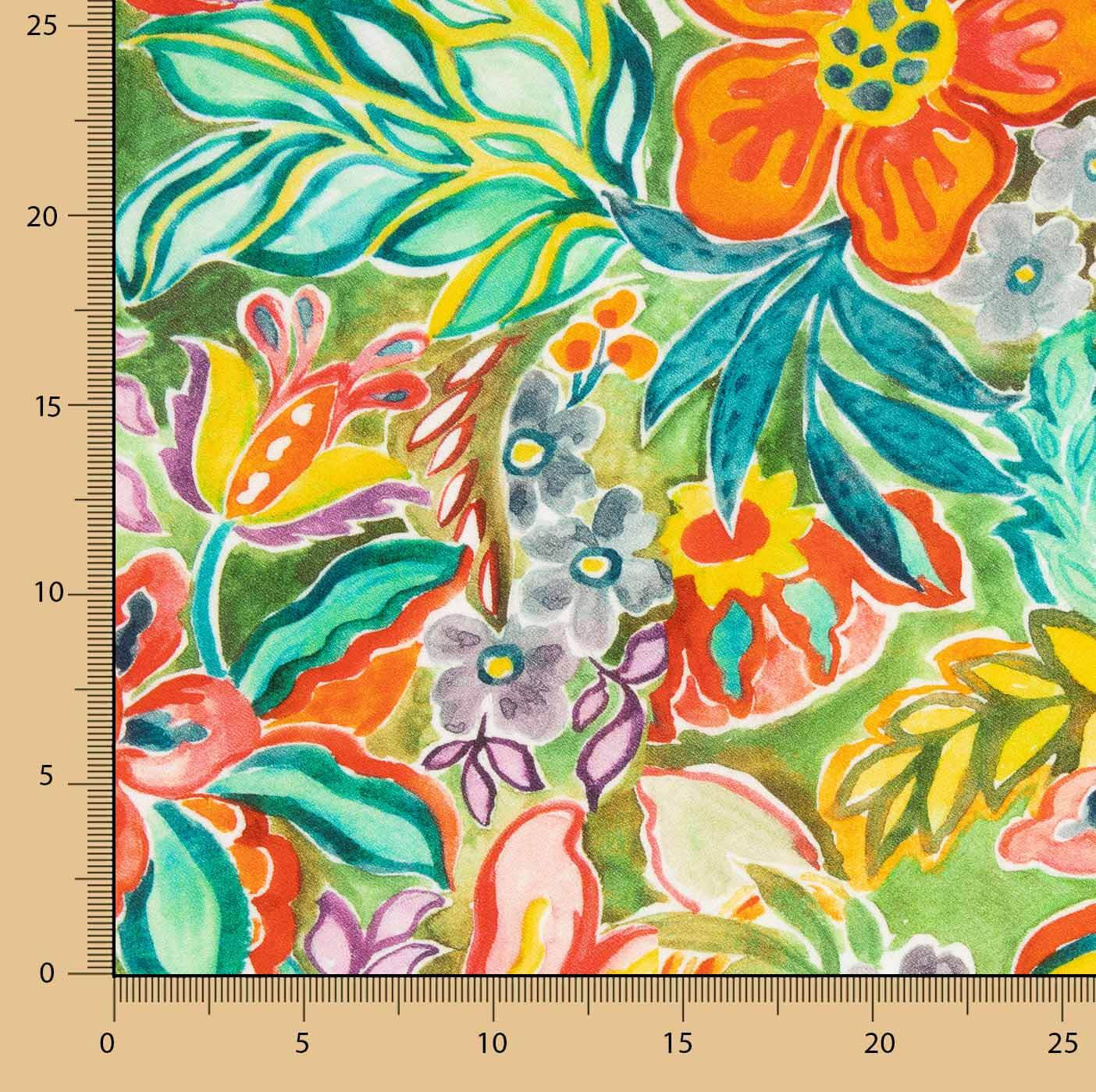 Bohemian Garden Printed Crepe Viscose - Ribes y Casals