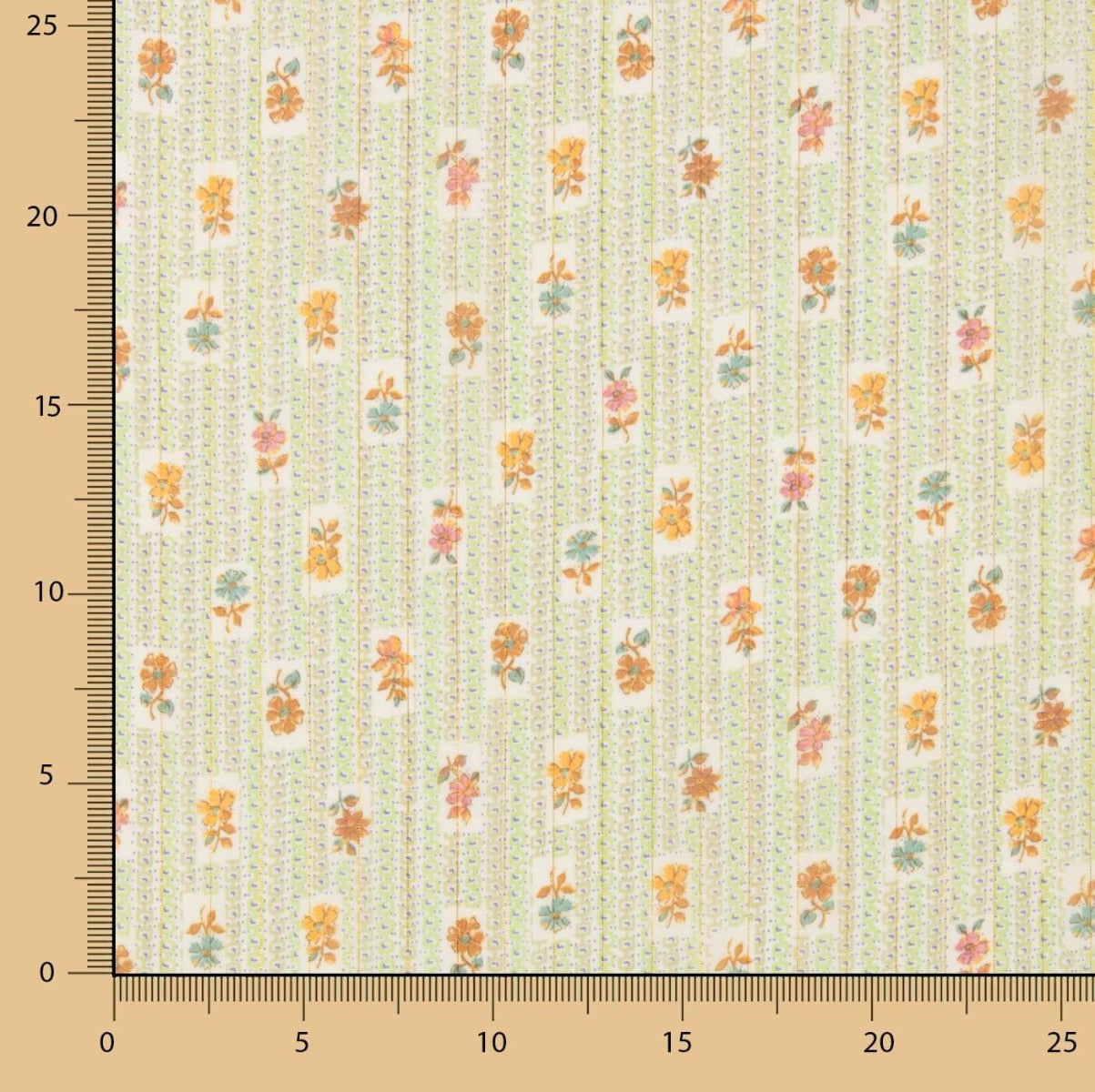 Provençal Mini Flowers Polyester Chiffon - Ribes y Casals