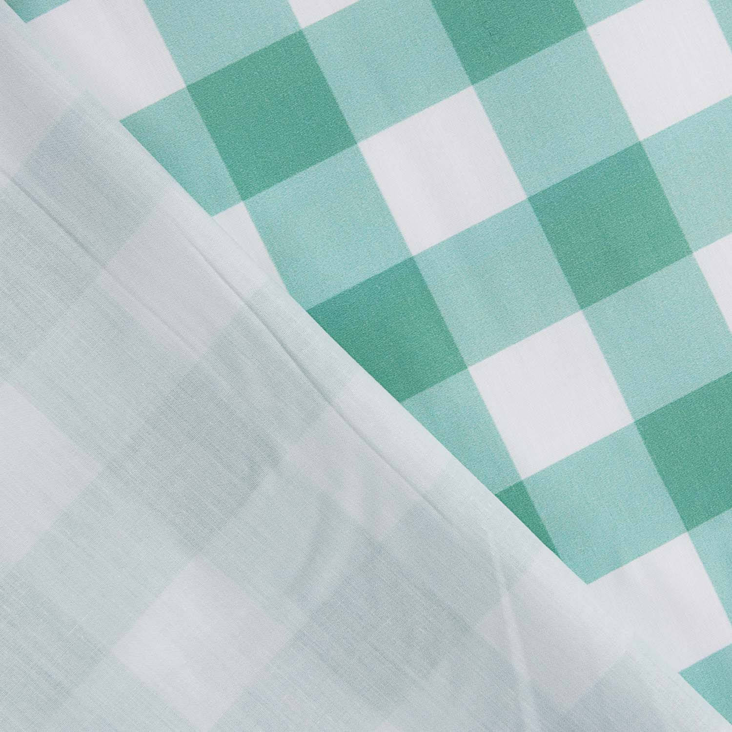 Green Checkered Printed Calico - Ribes y Casals