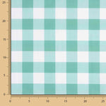 Green Checkered Printed Calico - Ribes y Casals