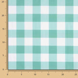 Green Checkered Printed Calico - Ribes y Casals