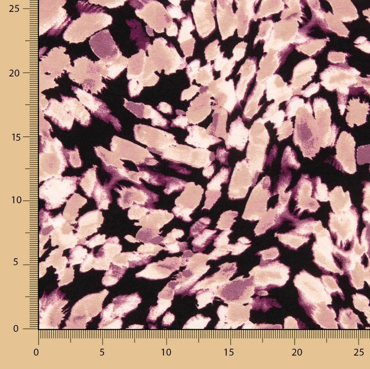 Bruma Crepe Viscose – Mauve and Blush Print - Ribes y Casals