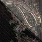 Nocturnal Paisley Crinkled Chiffon - Ribes y Casals