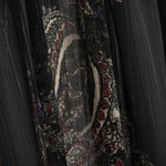 Nocturnal Paisley Crinkled Chiffon - Ribes y Casals