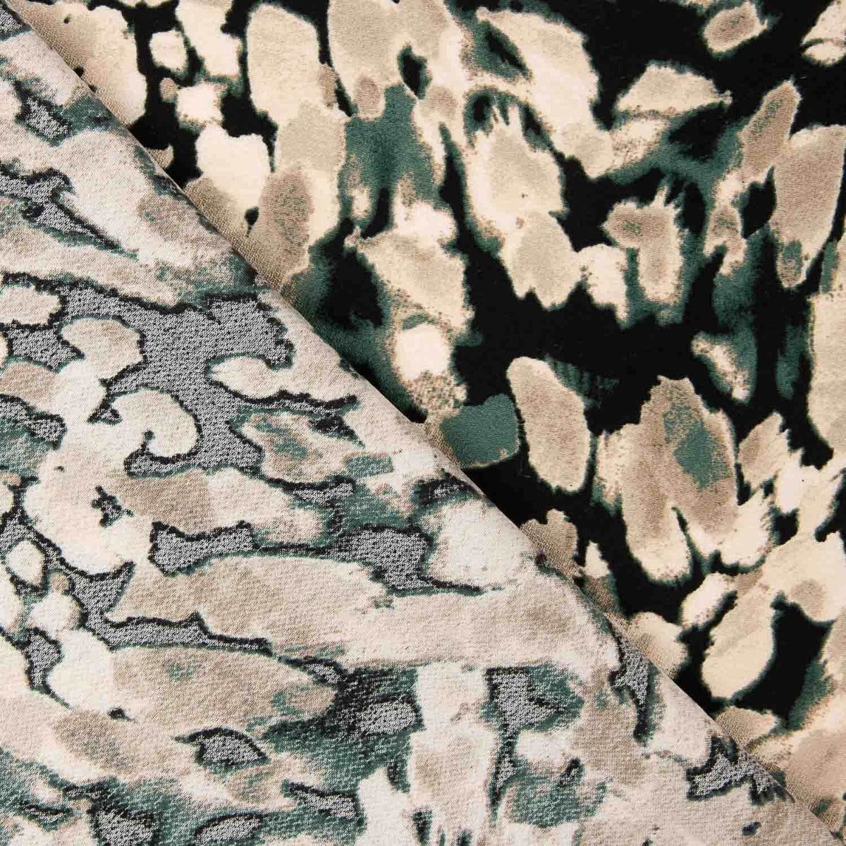 Bruma Crepe Viscose – Mineral Tones Print - Ribes y Casals