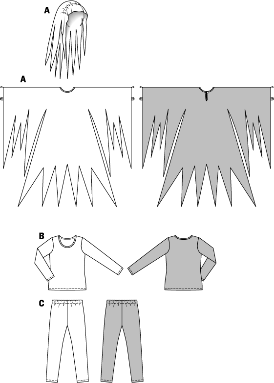 Patrón Burda 2370 Fantasma - Ribes y Casals