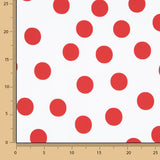 Koshibo Polka Dots 33mm White-Red - Ribes y Casals