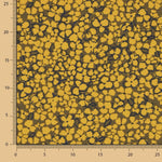 Floral Retro Mustard Viscose Crepe - Ribes y Casals