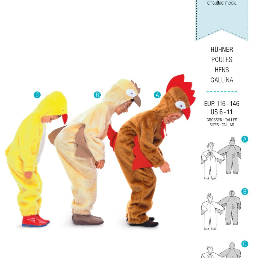 Patrón Burda 2425 Pollitos - Ribes y Casals