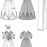 Patrón Burda 2479 Emperatriz - Ribes y Casals