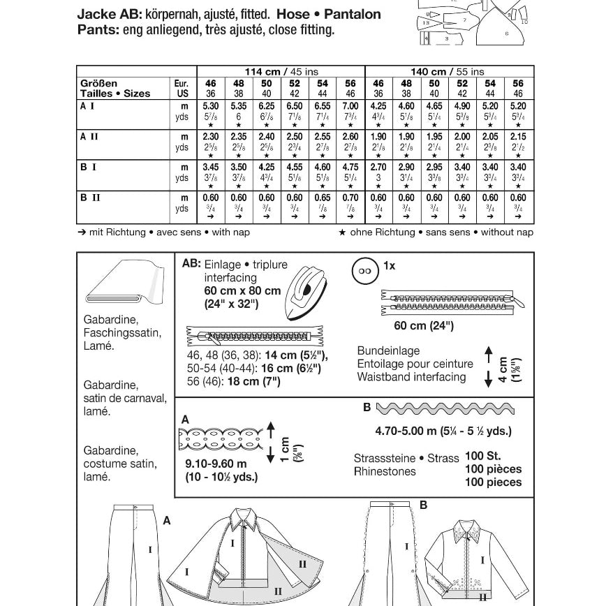 Patrón Burda 2481 Rockstar - Ribes y Casals