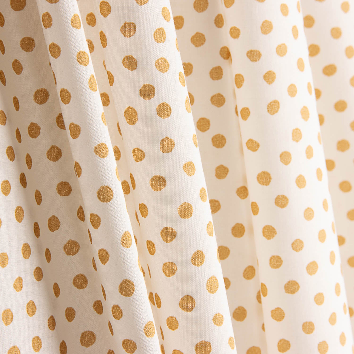 Mustard Micro Dot Cotton Poplin - Ribes y Casals