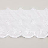 White Embroidered Batiste Trim Model 25019 – 55 mm - Ribes y Casals