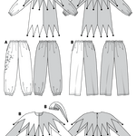 Patrón Burda 2527 Arlequín - Ribes y Casals