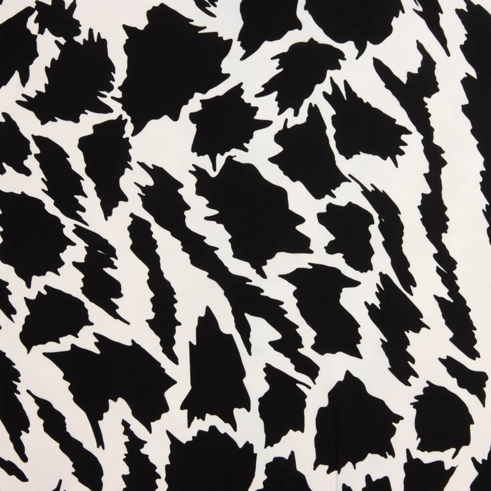 Abstract Leopard-Print Georgette Crepe - Ribes y Casals