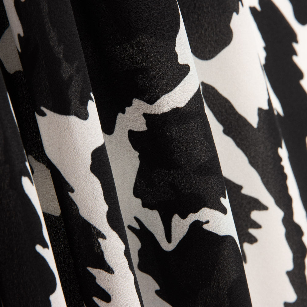 Abstract Leopard-Print Georgette Crepe - Ribes y Casals