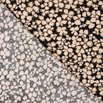 Floral Retro Beige Viscose Crepe - Ribes y Casals