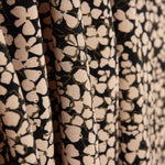 Floral Retro Beige Viscose Crepe - Ribes y Casals