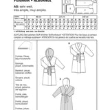 Burda Sewing Pattern 2662 Bathrobe - Ribes y Casals
