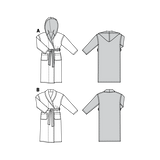 Burda Sewing Pattern 2662 Bathrobe - Ribes y Casals