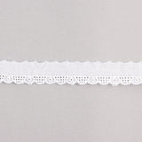White Embroidered Batiste Trim Model 27513 – 10 mm - Ribes y Casals
