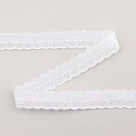 White Embroidered Batiste Ribbon Model 27515 – 15 mm - Ribes y Casals