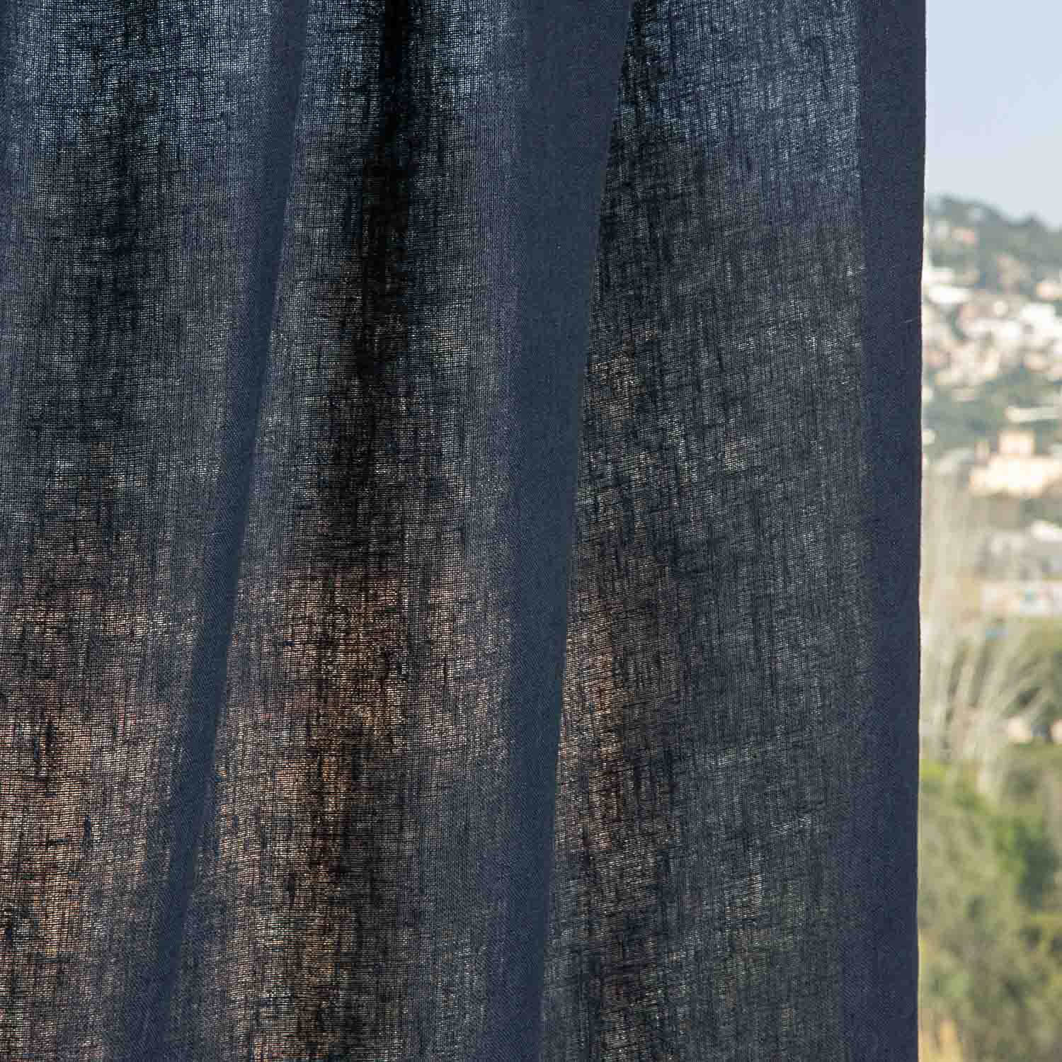 100% Linen Navy Blue – Width 300 cm - Ribes y Casals
