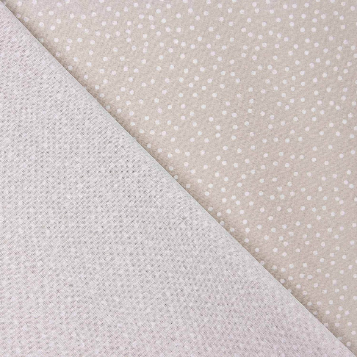 Beige Polka Dot Cotton Poplin - Ribes y Casals