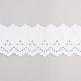 White Embroidered Batiste Trim Model 29010 – 65 mm - Ribes y Casals