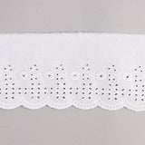 White Embroidered Batiste Trim Model 29095 – 80 mm - Ribes y Casals