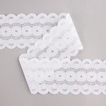 White Embroidered Batiste Trim, Model 29098 – 85 mm - Ribes y Casals
