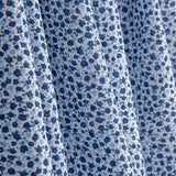 Blue Micro Floral Cotton Poplin - Ribes y Casals