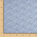 Blue Micro Floral Cotton Poplin - Ribes y Casals