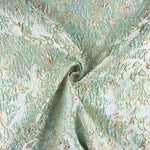 Abstract Brocade Aquamarine and Gold - Ribes y Casals