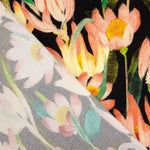 Viscose Crepe Printed with Night-Blooming Flowers - Ribes y Casals