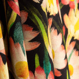 Viscose Crepe Printed with Night-Blooming Flowers - Ribes y Casals