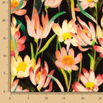 Viscose Crepe Printed with Night-Blooming Flowers - Ribes y Casals