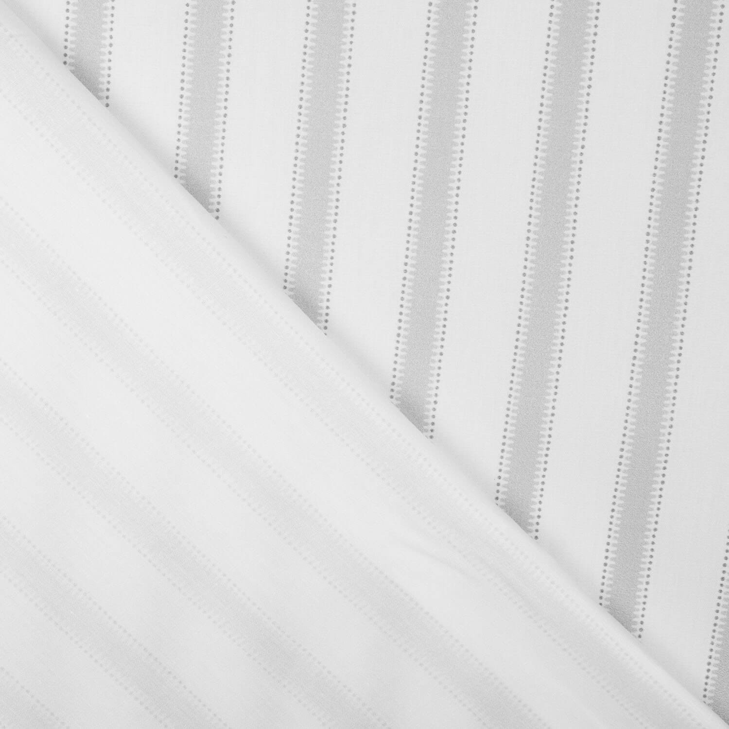 Doots Stripe grey printed percale - Ribes y Casals