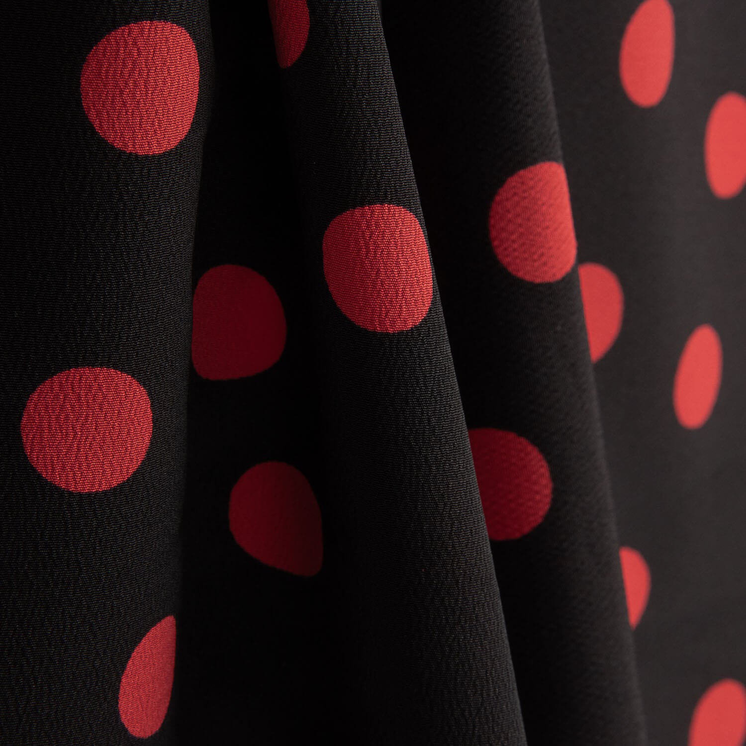 Koshibo Polka Dots 15mm Black-Red - Ribes y Casals