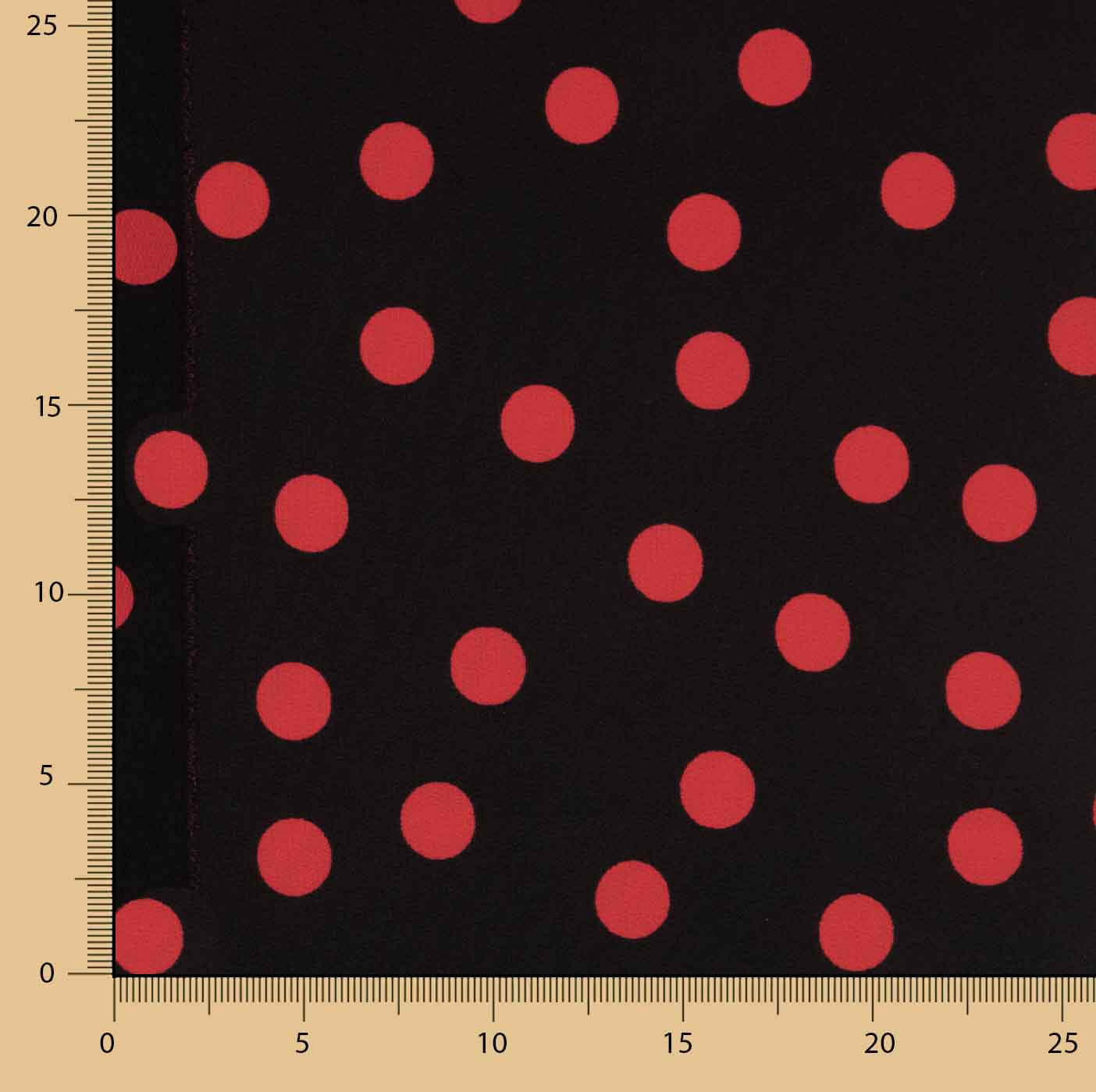Koshibo Polka Dots 15mm Black-Red - Ribes y Casals